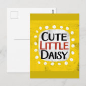 Schattige Little Daisy-Briefkaart Briefkaart (Voorkant / Achterkant)