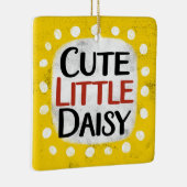 Schattige Little Daisy-Ornament Keramisch Ornament (Rechts)
