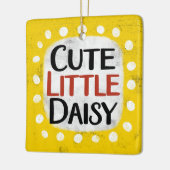 Schattige Little Daisy-Ornament Keramisch Ornament (Links)