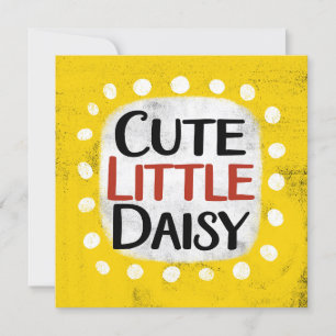 Schattige Little Daisy-Wenskaart Kaart