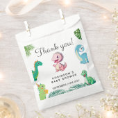 Schattige Little Dino Baby shower Bedankzakje (Geknipt)
