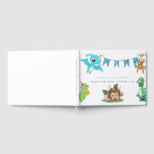 Schattige Little Dino Baby shower Gastenboek (Volledig)