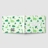 Schattige Little Dino Baby shower Gastenboek (Volledig)