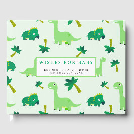 Schattige Little Dino Baby shower Gastenboek