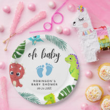 Schattige Little Dino Baby shower