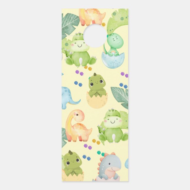 Schattige Little Dino Deurhanger (Voorkant)