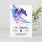 Schattige Little Dragon Kinderen Verjaardag Kaart (Staand voorkant)