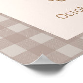 Schattige Little Duckling Farmhouse Baby shower We Poster (Hoek)