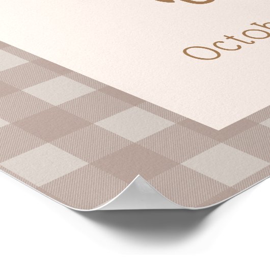 Schattige Little Duckling Farmhouse Baby shower We Poster (Hoek)