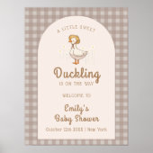 Schattige Little Duckling Farmhouse Baby shower We Poster (Voorkant)
