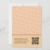 Schattige Little Dumpling QR Code Baby shower Kaart (Achterkant)