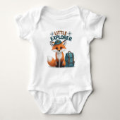Schattige Little Explorer Baby Outfit Fox Adventur Romper (Voorkant)