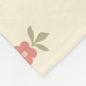 Schattige Little Flower Pattern Schattig ontwerp Fleece Deken (Hoek)