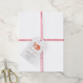 Schattige Little Fox Baby shower Cadeaulabel (Met Touw)