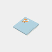 Schattige Little Fox Blue Post-it® Notes (Schuin)