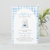 Schattige Little Ghost Halloween Baby shower Kaart (Staand voorkant)