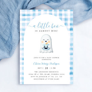 Schattige Little Ghost Halloween Baby shower Kaart