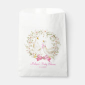Schattige Little Goose Wildflower Baby shower Bedankzakje (Voorkant)