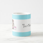 Schattige Little Hedgehog Blue White Koffiemok (Center)