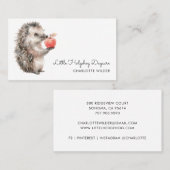 Schattige Little Hedgehog Daycare Visitekaartje (Voorkant / Achterkant)
