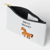 Schattige Little Horse Custom Name Etui (Open)