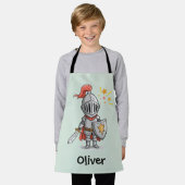 Schattige Little Knight Schort (Gedragen)