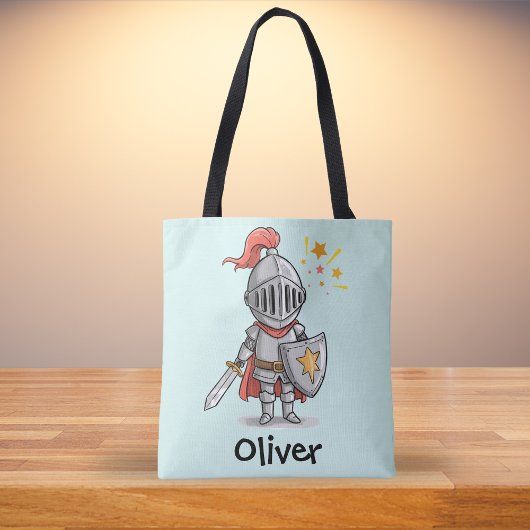 Schattige Little Knight Tote Bag