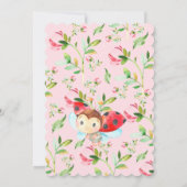Schattige Little Lady Ladybug 1st Birthday Kaart (Achterkant)