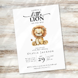 Schattige Little Lion Baby shower Kaart