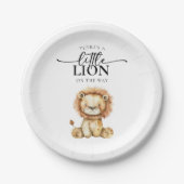 Schattige Little Lion Baby shower Papieren Bordje (Voorkant)