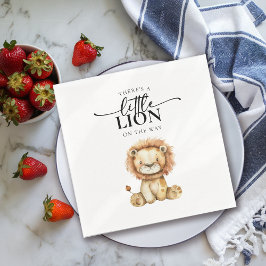 Schattige Little Lion Baby shower Servet