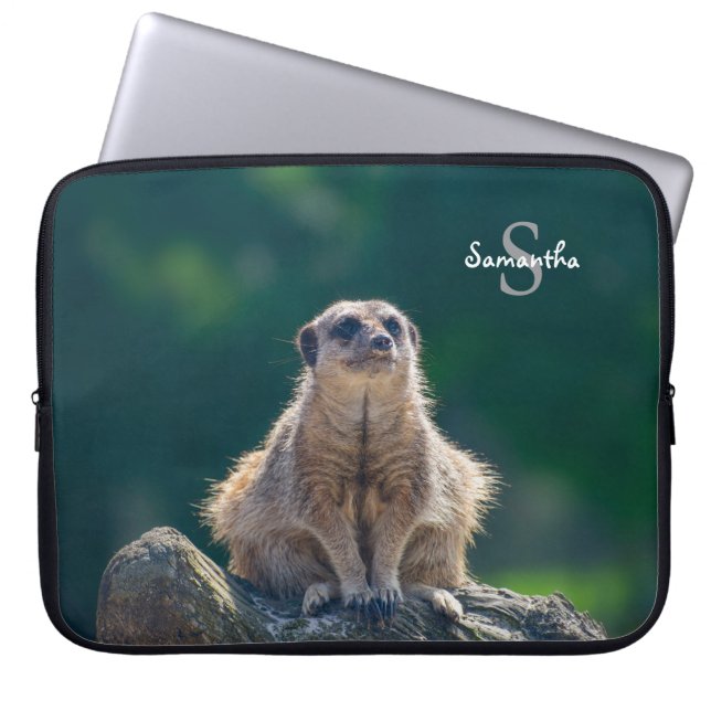 Schattige Little Meerkat Laptop Sleeve (Voorkant)