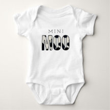 Schattige Little MOO Zwart-wit Koe Print
