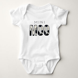 Schattige Little MOO Zwart-wit Koe Print Romper