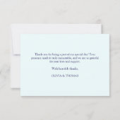 Schattige Little Panda Greenery Baby shower Bedankkaart (Achterkant)