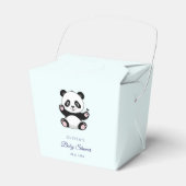 Schattige Little Panda Modern Baby shower Bedankdoosjes (Voorkant Zijde)