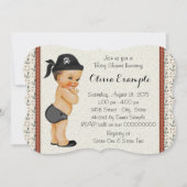 Schattige Little Pirate Baby shower Kaart (Achterkant)