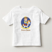 Schattige Little Prince on Rocking Horse, voor kin Kinder Shirts (Voorkant)