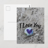 Schattige Little Rock I Love You Heart Briefkaart (Voorkant / Achterkant)