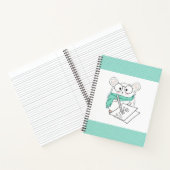 Schattige Little Smart Hamster Blue Notitieboek (Binnen)