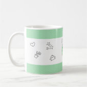 Schattige Little Smart Hamster Green Koffiemok (Links)