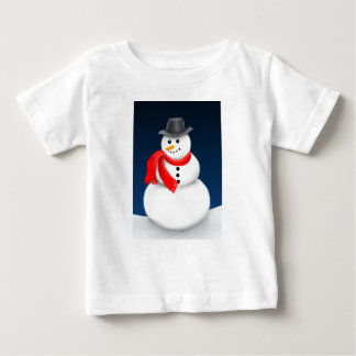 Schattige Little Snowman Baby Shirt