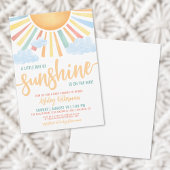 Schattige Little Sunshine Boy Baby shower Kaart