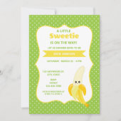 Schattige Little Sweetie Banana Baby shower Kaart (Voorkant)