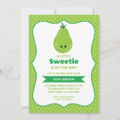 Schattige Little Sweetie Pear Baby shower Kaart (Voorkant)
