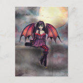 Schattige Little Vampire Fairy Art Briefkaart (Voorkant)