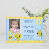 Schattige Little Yellow Chick (foto) Kaart (Staand voorkant)