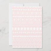 Schattige, Llama baby shower Kaart (Achterkant)