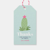 Schattige Llama Meisje Verjaardag Cadeaulabel (Achterkant)