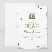 Schattige Llama Mexicaans Fiesta Thema Baby shower Kaart (Voorkant / Achterkant)